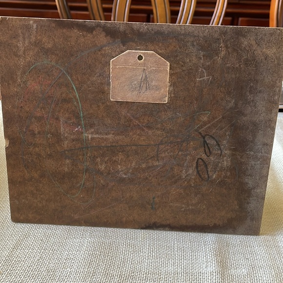 VTG 1960’s George Buckett Dachshund dog bunny & animal friends laminate picture - Picture 6 of 8